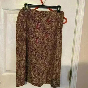 Talbots vintage silk skirt 14 Petite